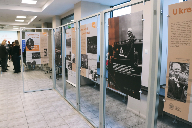 Część kieleckiej wystawy o Ignacym Daszyńskim. Fot. Dariusz Skrzyniarz (IPN Kielce)