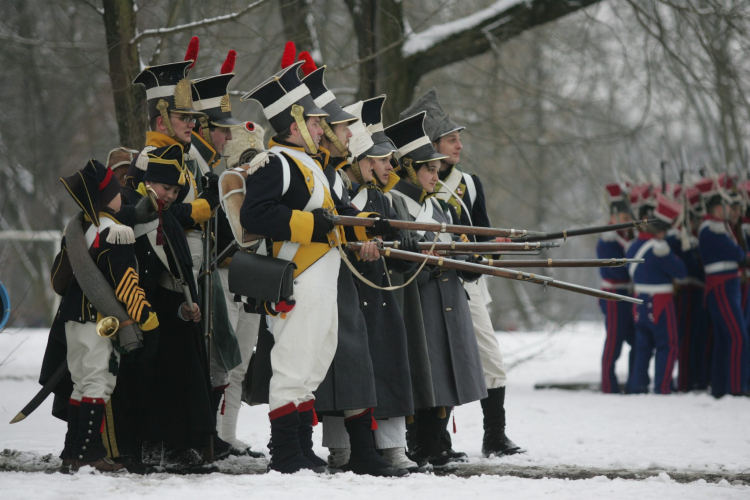 Inscenizacja bitwy pod Olszynką Grochowską. Fot. PAP/Bartłomiej Zborowski