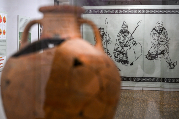 Otwarcie wystawy „Grodzisko w Chotyńcu. Zachodnia Brama Scytii” w Muzeum Narodowego Ziemi Przemyskiej. Fot. PAP/Darek Delmanowicz