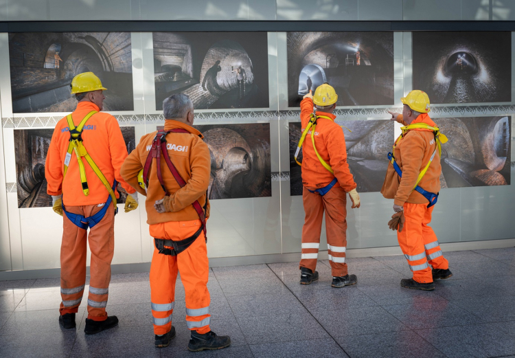Wystawę na dworcu Łódź Fabryczna można oglądać do końca grudnia. Fot. Facebook/Łódzka Woda Najlepsza