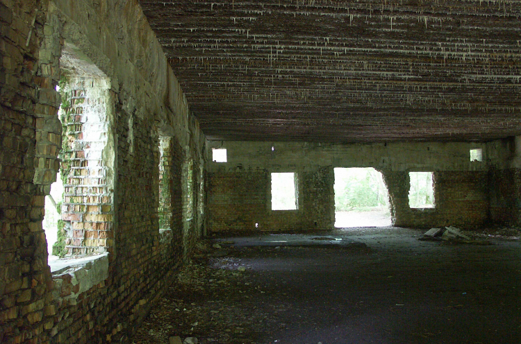 Wnętrze budynku służby stenograficznej w Wilczym Szańcu. Fot. PAP/Monika Kaczyńska