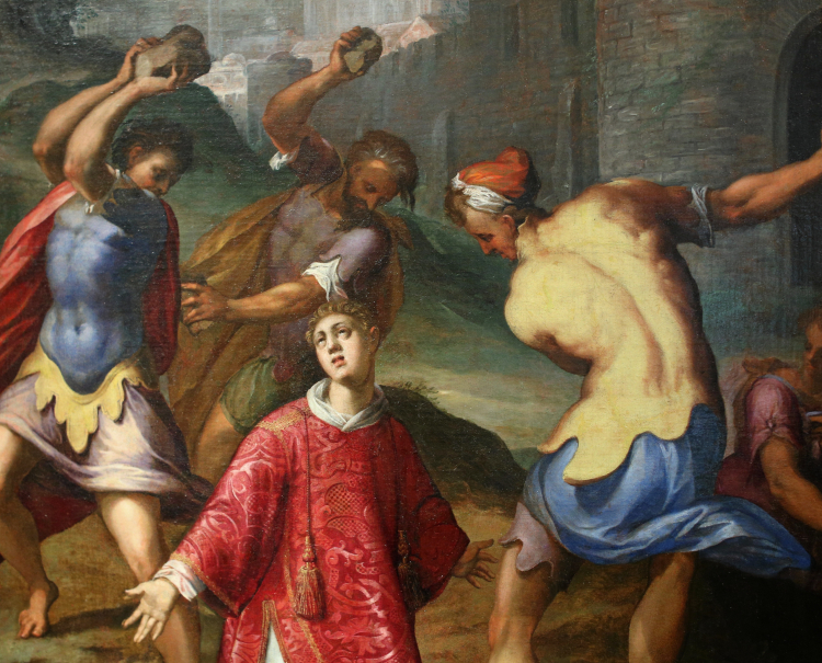 Obraz Hansa von Aachena "Ukamienowanie św. Szczepana", EUROPEUM - Ośrodek Kultury Europejskiej w Krakowie.  Fot. PAP/reprodukcja