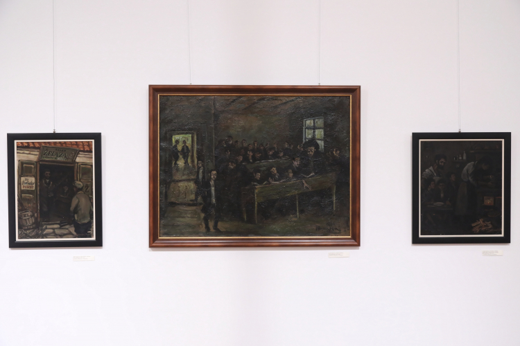 Wystawa pt. "Józef Charyton (1909-1975). Podlaskie pejzaże i sceny rodzajowe. W 115. Rocznicę urodzin artysty" w Muzeum Obojga Narodów w Bielsku Podlaskim – oddziale Muzeum Podlaskiego w Białymstoku, 2024 r. PAP/Artur Reszko