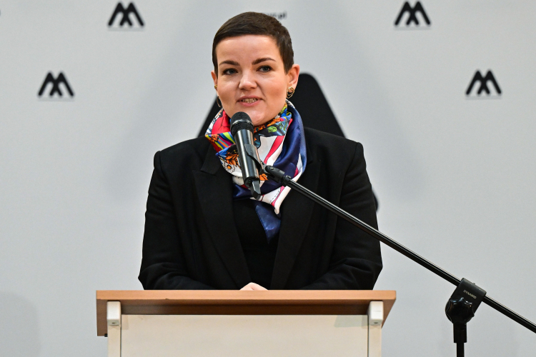 Minister kultury i dziedzictwa narodowego Marta Cienkowska w Muzeum Narodowym we Wrocławiu. Fot. PAP/Maciej Kulczyński