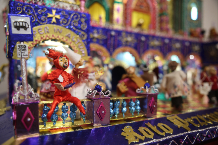 Ogłoszenie wyników 83. Konkursu Szopek Krakowskich i otwarcie wystawy pokonkursowej w Pałacu Krzysztofory w Krakowie.  PAP/Łukasz Gągulski