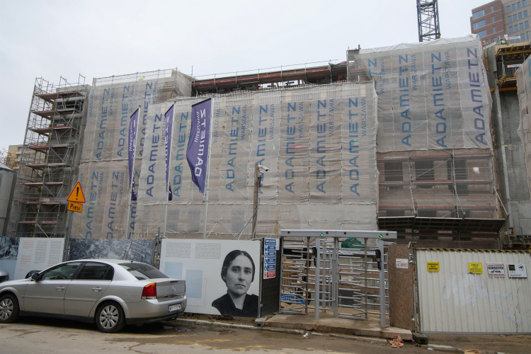 Budowa Muzeum Getta Warszawskiego. Fot. PAP/Rafał Guz 