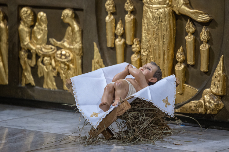 Figurka Dzieciątka Jezus w katedrze w Gnieźnie. Fot. PAP/Paweł Jaskółka 
