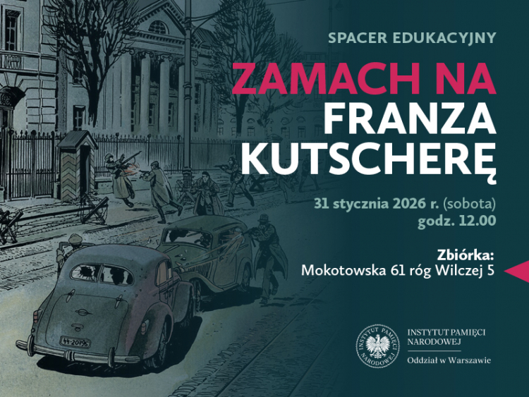 W sobotę spacer edukacyjny w 82. rocznicę akcji „Kutschera” w Warszawie