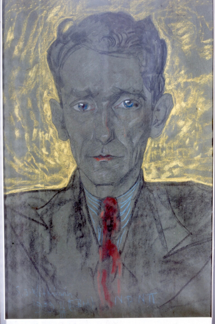 Portret Sergiusza Piaseckiego wykonany przez Witkacego w 1939 r. Źródło: Muzeum Literatury im. Adama Mickiewicza w Warszawie