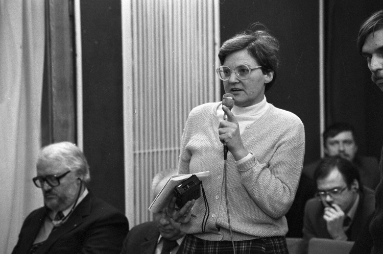 Renate Marsch (1935-2026) w 1984 r. Fot. PAP/Jan Morek