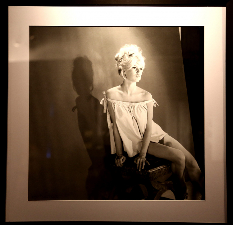 Zdjęcie Brigitte Bardot autorstwa Jean Barthet. Wystawę fotografii gwiazd filmu i muzyki z kolekcji mieszkającej w Paryżu Grace Radziwiłł można było oglądać przed aukcją w warszawskiej DESIE w 2013 r. PAP/Tomasz Gzell