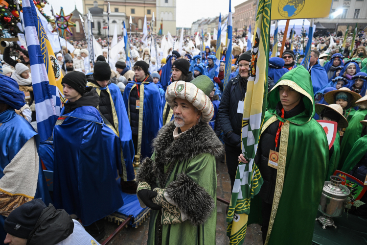Orszak Trzech Króli w Warszawie. Fot. PAP/Marcin Obara