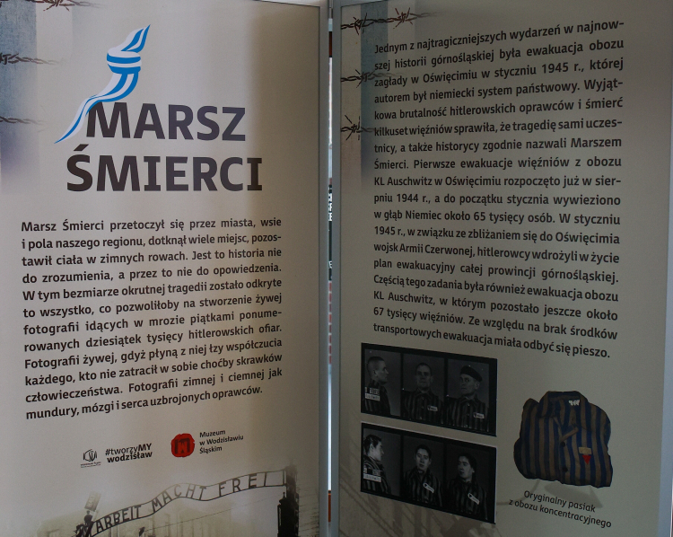 Wystawa poświęcona Marszowi Śmierci z KL Auschwitz. Fot. PAP/Jarek Praszkiewicz