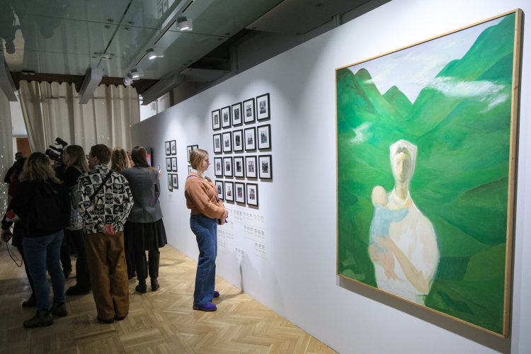 „Formy obecności. Sztuka Łemków/Rusinów Karpackich” w Państwowym Muzeum Etnograficznym w Warszawie. Fot. PAP/Rafał Guz