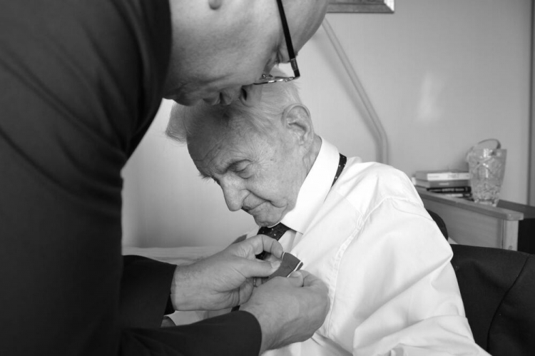 Sędzia Andrzej Jankowski został uhonorowany złotym medalem Reipublicae Memoriae Meritum, 23 lipca 2024. Fot. Janusz Ślęzak (IPN)