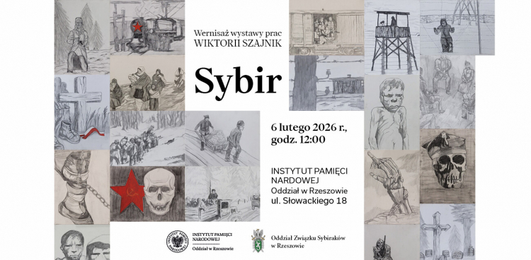 Prezentacja wystawy prac malarskich wykonanych przez Wiktorię Szajnik poświęconej Zesłańcom Sybiru – Rzeszów, 6 lutego 2026. Fot. Instytut Pamięci Narodowej Oddział w Rzeszowie