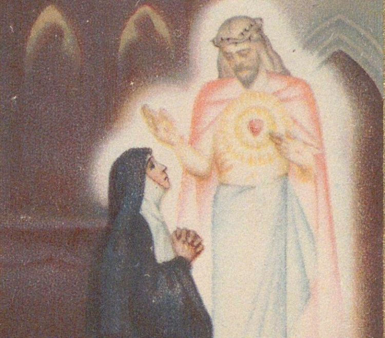 Saryusz Zaleska, Krystyna "Św. Małgorzata Marja Alacoque: 1647-1690". Źródło: polona.pl