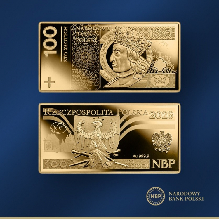 Złota moneta kosztuje 20 300 zł. Fot. NBP