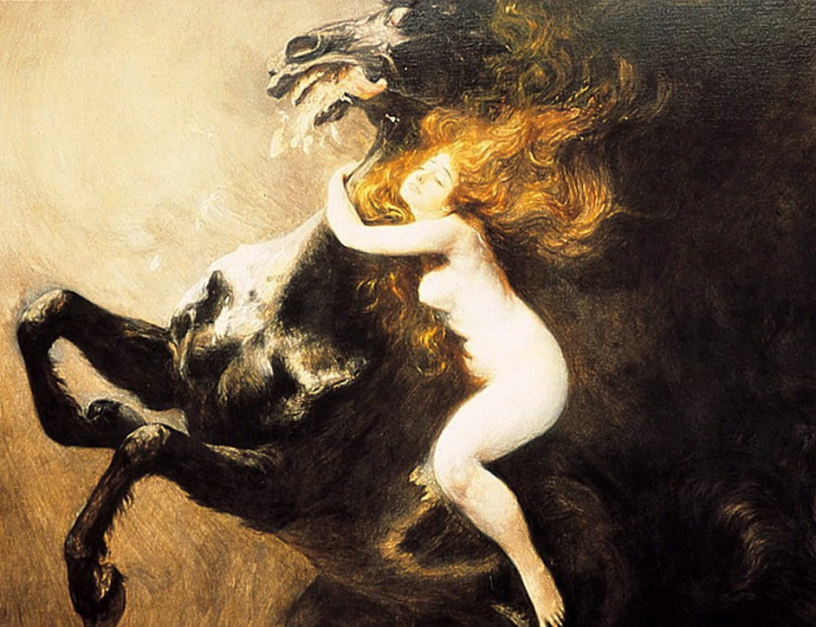 Szał uniesień Podkowińskiego. Fot. PAP/reprodukcja