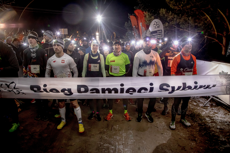 VII Bieg Pamięci Sybiru w Białymstoku w 2025 r. Fot. PAP/Marcin Onufryjuk