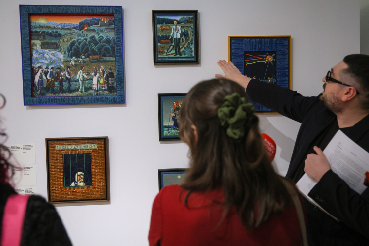 Przedpremierowy pokaz wystawy "Formy obecności. Sztuka Łemków/Rusinów Karpackich" w Państwowym Muzeum Etnograficznym w Warszawie. Fot. PAP/Rafał Guz