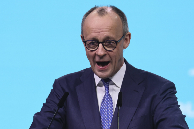 Niemiecki kanclerz Friedrich Merz. Fot. PAP/EPA/HANNIBAL HANSCHKE 