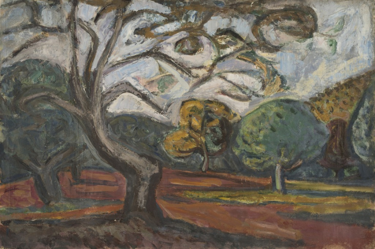 Pejzaż z Majorki Adama Kossowskiego w zbiorach Muzeum Archidiecezji Warszawskiej. Fot. Muzeum Archidiecezji Warszawskiej