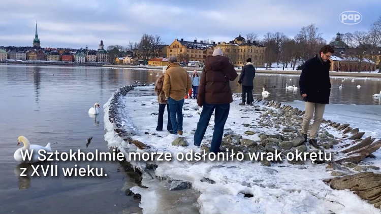 Wrak okrętu z XVII wieku odkryty w okolicy Sztokholmu. Fot. PAP