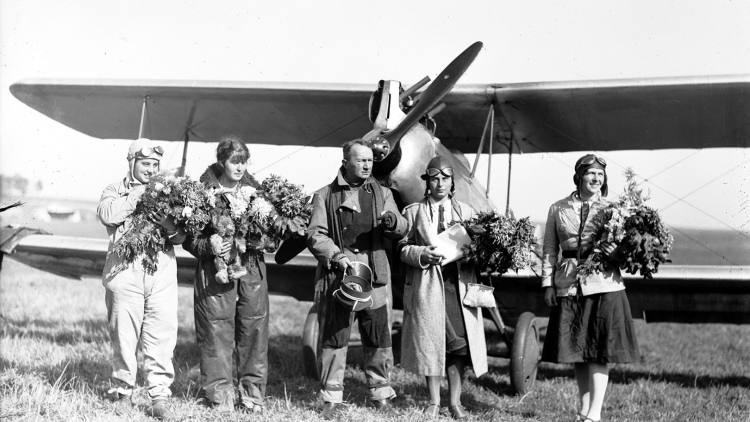 Wystawa „Dziewczyny z chmur – 95. rocznica I Rajdu Lotniczek dookoła Polski”. Fot. Muzeum Lotnictwa Polskiego