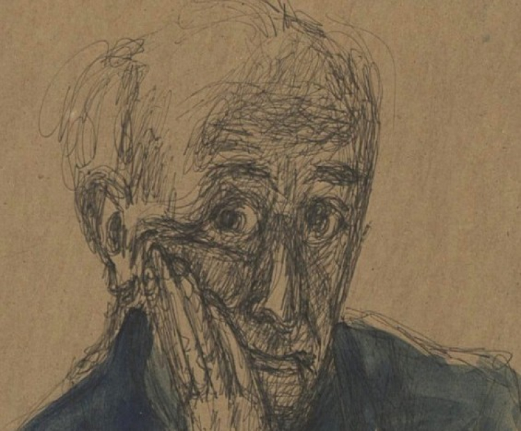 Adam Kossowski, Autoportret, 1977 r. /Źródło: https://www.polishmuseumofamerica.org