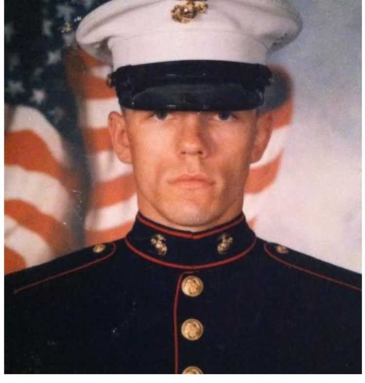 Mateusz Erszkowicz - sierżant US Marines i bohater wojny w Iraku. Fot. Towarzystwo Jana Karskiego