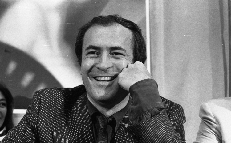 Bernardo Bertolucci na Międzynarodowym Festiwalu Filmowym w Cannes, 1981 r. PAP/Jerzy Kośnik