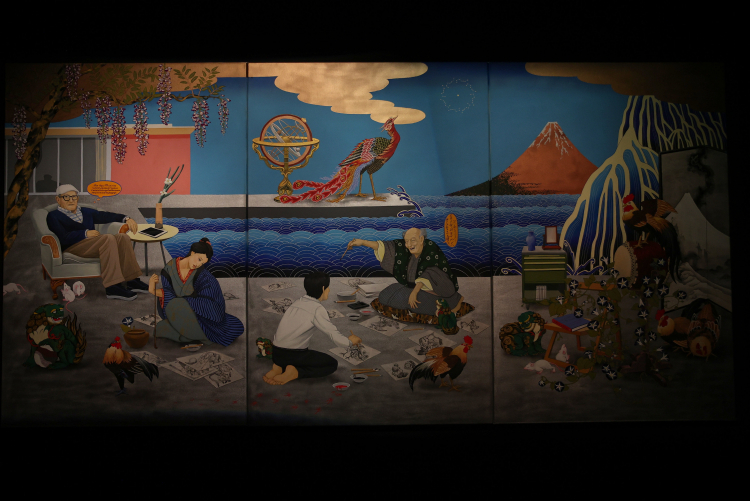  Muzeum Narodowe w Krakowie pokazało w 2021 r. wystawę „Hokusai. Wędrując…”. Fot. PAP/Łukasz Gągulski 