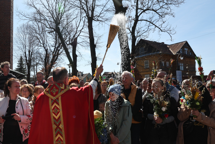 Niedziela palmowa w Rabce. Fot. PAP/Grzegorz Momot