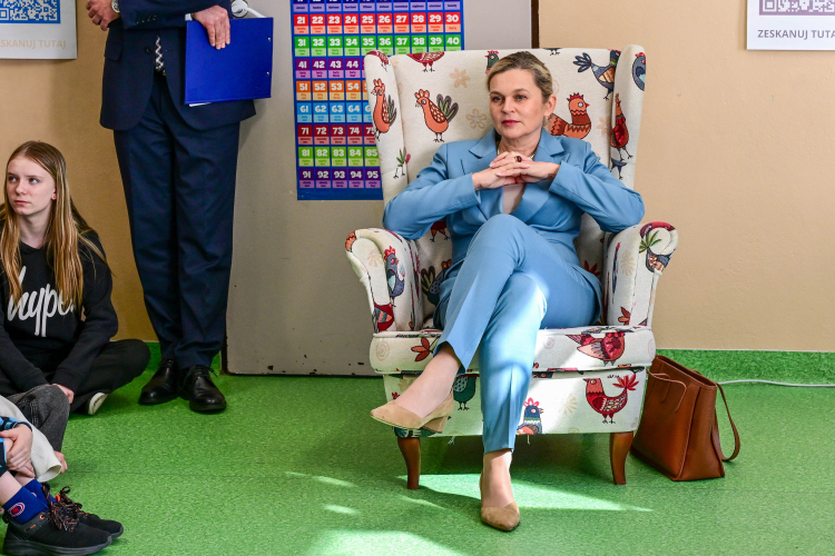 Minister edukacji Barbara Nowacka. PAP/Marcin Bielecki