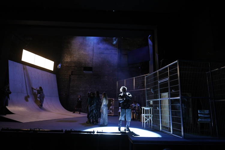 Próba medialna „Trojanek” w reż. Aleksandry Bielewicz w Teatrze Powszechnym w Warszawie, 10 bm. Fot. PAP/Stach Leszczyński