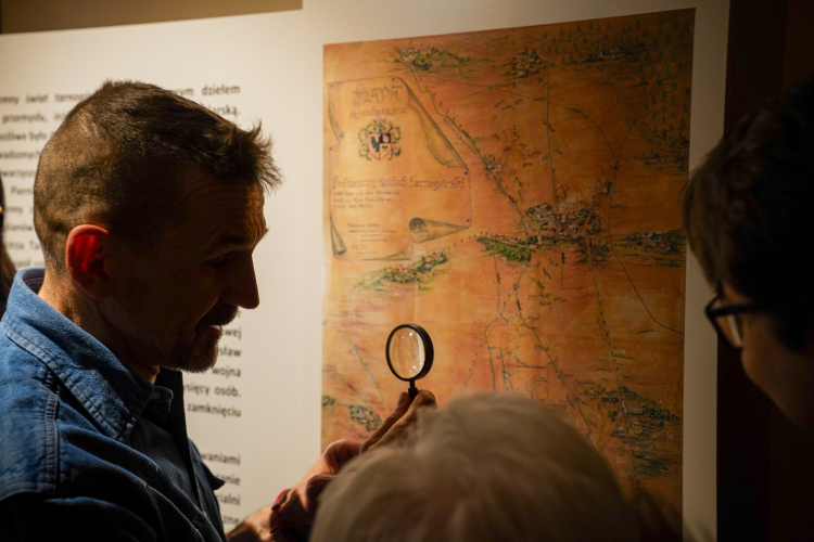 Mapa sprzed lat głównym eksponatem wystawy o historii tarnogórskiego górnictwa. Fot. Muzeum w Tarnowskich Górach