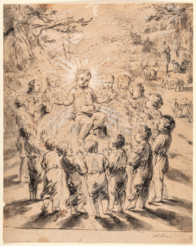 Jedno z pozyskanych dzieł Willmanna: „Czternastu świętych wspomożycieli”. Fot. Facebook/Muzeum Narodowe we Wrocławiu