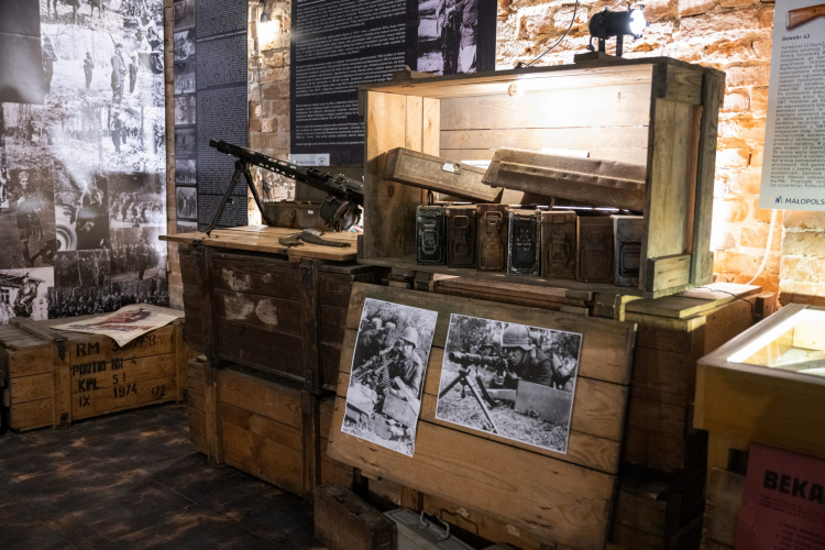 Ekspozycja jednego z projektów - beneficjentów programu. Fot. Stowarzyszenie Historyczno-Eksploracyjne „Bojowe Schrony Proszowice”