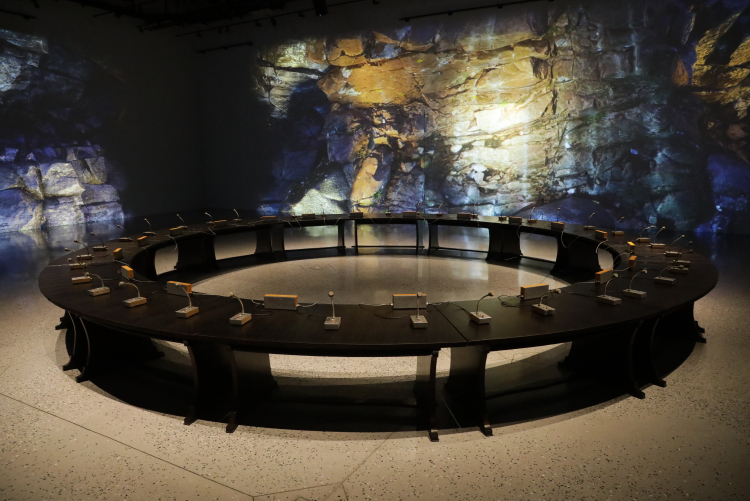 "Okrągły Stół. Moment przejścia" - wystawa w Muzeum Historii Polski. Fot. PAP/Tomasz Gzell 