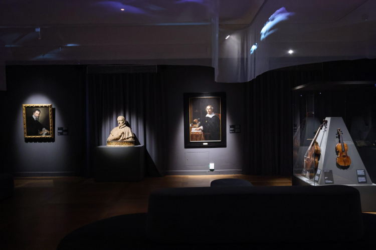 Fragment wystawy "Wielka Gra. Opera Władysława IV" na Zamku Królewskim w Warszawie. Fot. PAP/Albert Zawada 