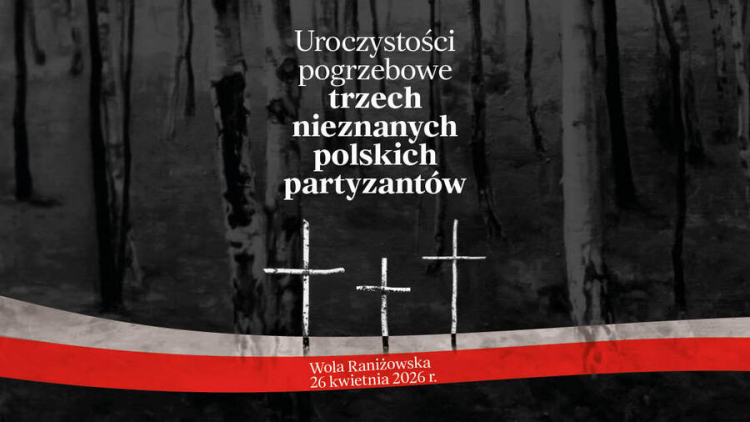 Pogrzeb trzech partyzantów poległych podczas II wojny światowej w Woli Raniżowskiej. Fot. IPN