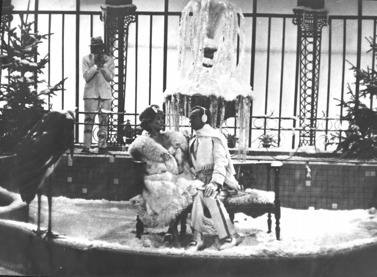 Polska, 1964-09-24. Scena z filmu "Upał" w reż. Kazimierza Kutza. Nz. Barbara Kraftówna (L) i Wiesław Michnikowski (P). Fot. PAP/PAP