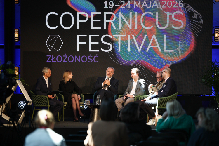 Knferencja prasowa Copernicus Festival 2026 w Muzeum Inżynierii i Techniki w Krakowie. Fot. PAP/Łukasz Gągulski 