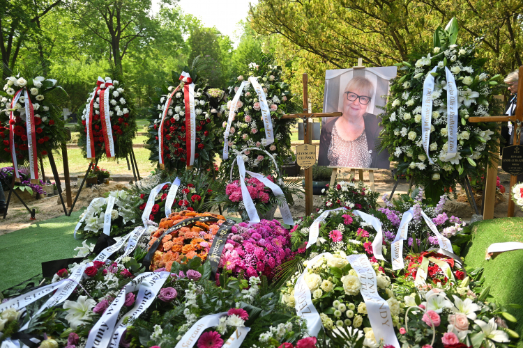 Stanisława Celińska została pochowana na Powązkach Wojskowych w Warszawie. Fot. PAP/Marcin Obara