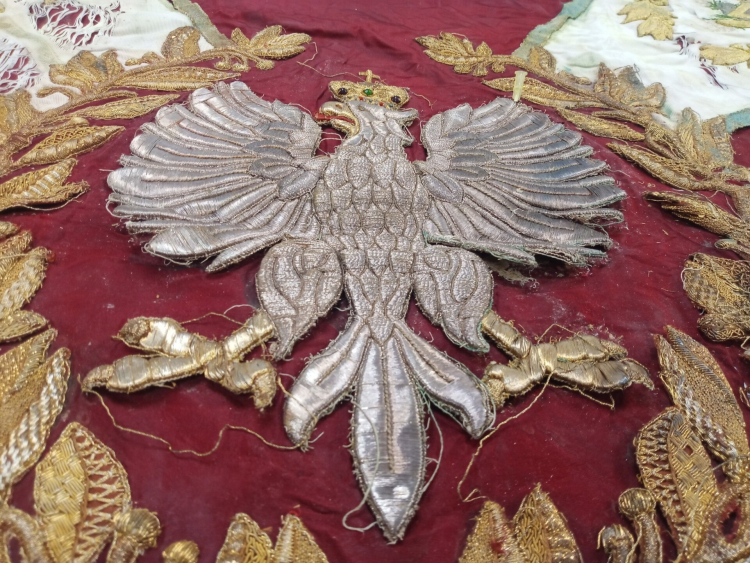 Sztandar cieszyńskiego 4. Pułku Strzelców Podhalańskich. Źródło: Muzeum 4 Pułku Strzelców Podhalańskich w Cieszynie/facebook