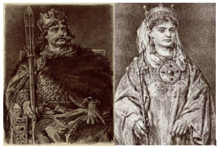 Bolesław Chrobry i Rycheza. Fot. domena publiczna