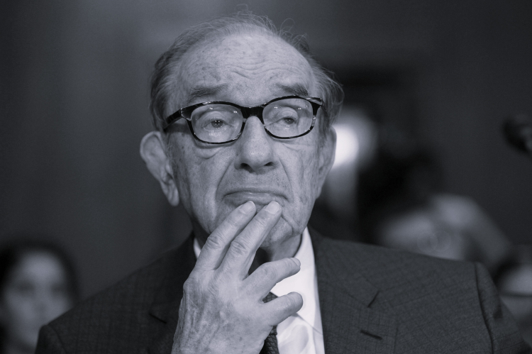 Alan Greenspan. Fot. PAP/EPA/MICHAEL REYNOLDS 