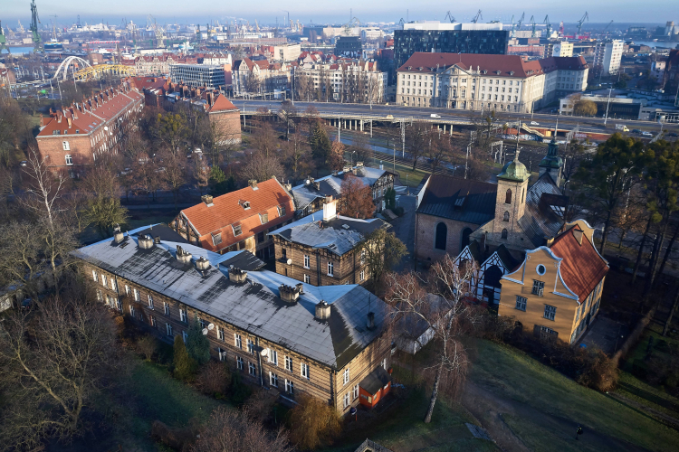 Kompleks poszpitalny Bożego Ciała w Gdańsku. Fot. PAP/Piotr Matusewicz