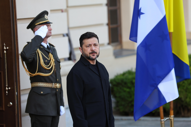 Prezydent Ukrainy Wołodymyr Zełenski. Fot. PAP/Victor Kovalchuk